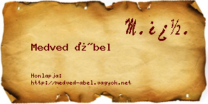 Medved Ábel névjegykártya